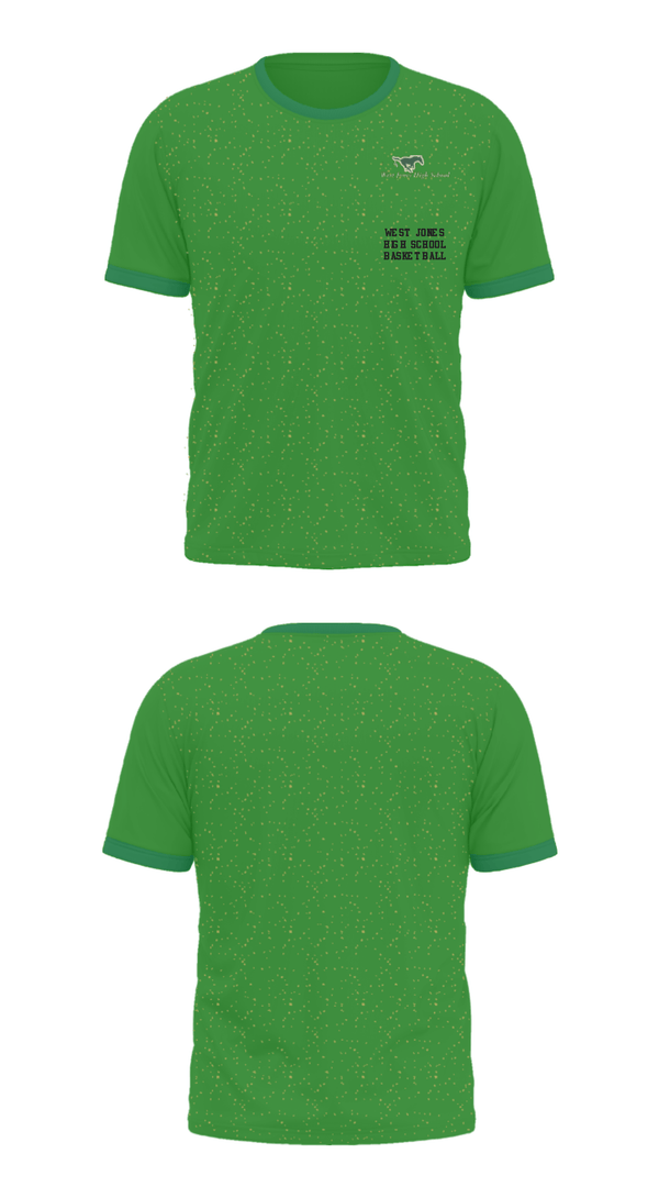 Short Sleeve Performance Shirt, West Jones High School Basketball, Women's Basketball, Teamtime, Team time, sublimation, custom sports apparel, team uniforms, spirit wear, spiritwear, sports uniforms, custom shirts, team store, custom team store, fundraiser sports, apparel fundraiser