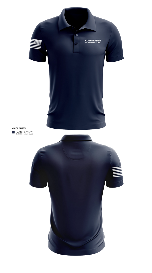 Short Sleeve Performance Polo, Countryside Veterinary Clinic, , Teamtime, Team time, sublimation, custom sports apparel, team uniforms, spirit wear, spiritwear, sports uniforms, custom shirts, team store, custom team store, fundraiser sports, apparel fundraiser