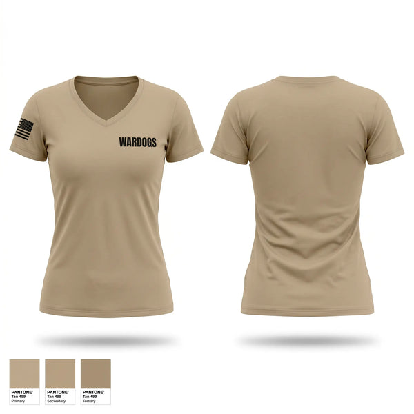 Womens Short Sleeve Vneck Shirt, WARDOGSWARDOGS, Army, Teamtime, Team time, sublimation, custom sports apparel, team uniforms, spirit wear, spiritwear, sports uniforms, custom shirts, team store, custom team store, fundraiser sports, apparel fundraiser