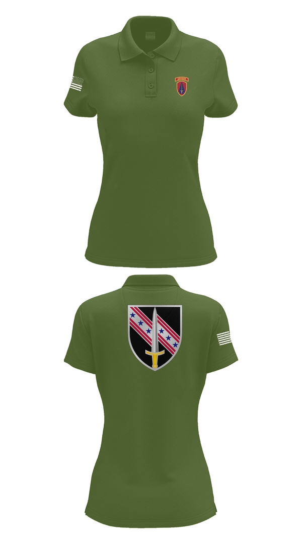 Womens Short Sleeve Performance Polo, 6/54th Security Force Assistance Brigade, , Teamtime, Team time, sublimation, custom sports apparel, team uniforms, spirit wear, spiritwear, sports uniforms, custom shirts, team store, custom team store, fundraiser sports, apparel fundraiser
