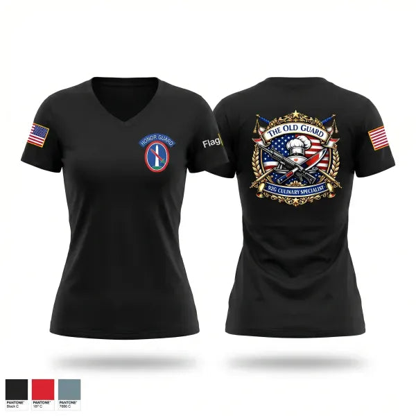 Womens Short Sleeve Vneck Shirt, 529th 4-3 Battalion The Old Guard, Army, Teamtime, Team time, sublimation, custom sports apparel, team uniforms, spirit wear, spiritwear, sports uniforms, custom shirts, team store, custom team store, fundraiser sports, apparel fundraiser