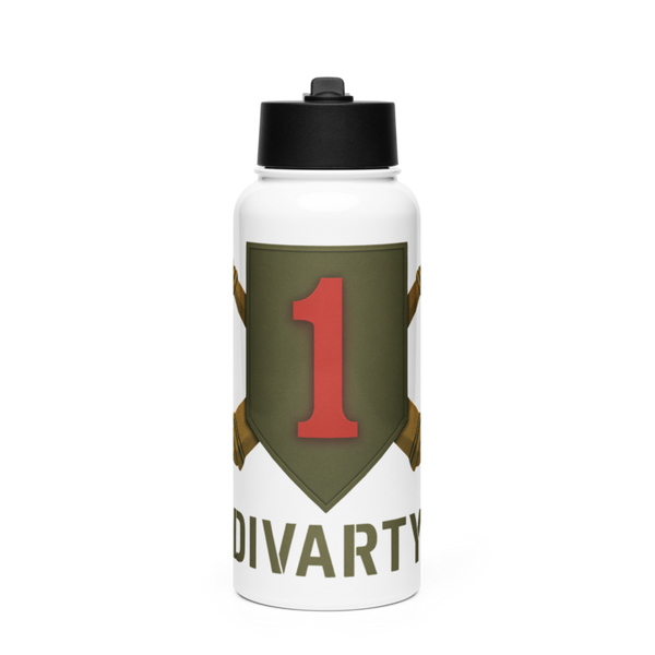 1ID DIVARTY 89089290 Stainless Steel Water Bottle with a Straw Lid