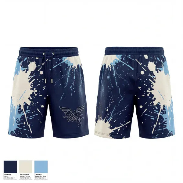 Athletic Shorts With Pockets, Ansonia Chargers, Track & Field, Teamtime, Team time, sublimation, custom sports apparel, team uniforms, spirit wear, spiritwear, sports uniforms, custom shirts, team store, custom team store, fundraiser sports, apparel fundraiser