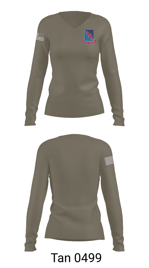 Womens Long Sleeve Vneck Shirt, 323rd military intelligence battallion, Army, Teamtime, Team time, sublimation, custom sports apparel, team uniforms, spirit wear, spiritwear, sports uniforms, custom shirts, team store, custom team store, fundraiser sports, apparel fundraiser