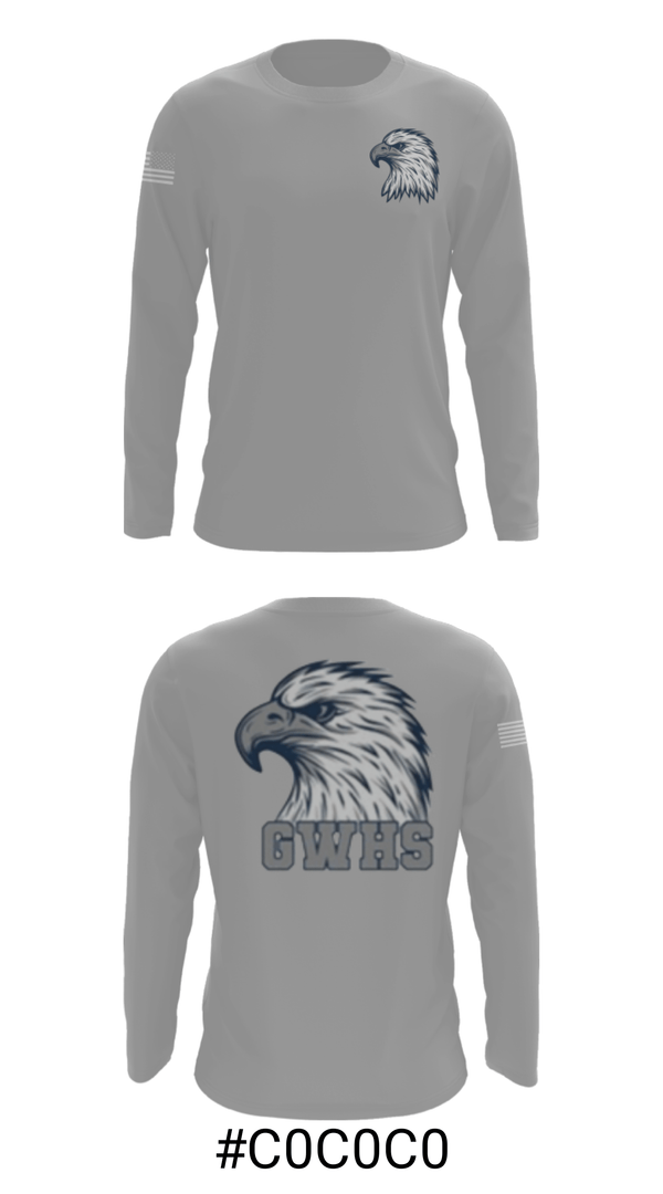 Long Sleeve Performance Shirt, George Washington High School Basketball, Men's Basketball, Teamtime, Team time, sublimation, custom sports apparel, team uniforms, spirit wear, spiritwear, sports uniforms, custom shirts, team store, custom team store, fundraiser sports, apparel fundraiser