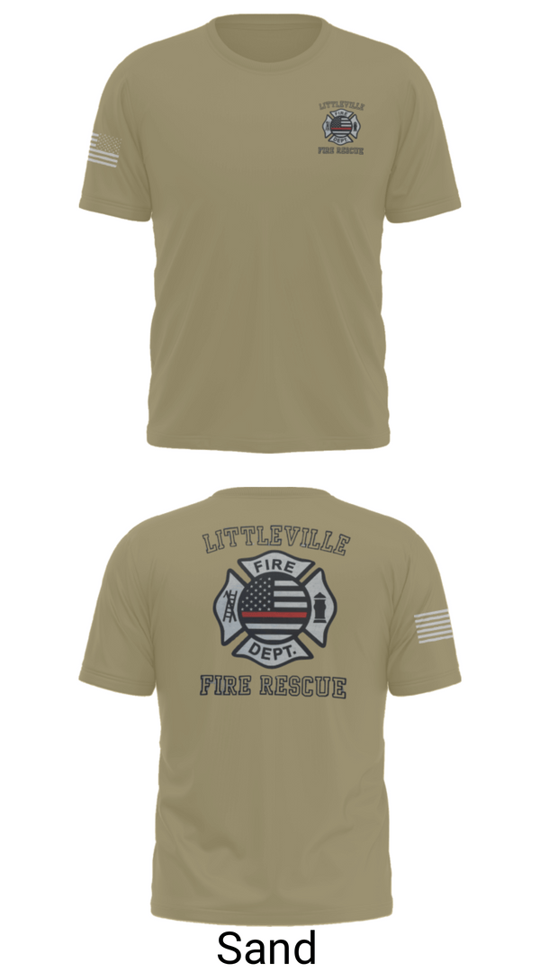 Short Sleeve Performance Shirt, Littleville Fire & Rescue, Fire Department, Teamtime, Team time, sublimation, custom sports apparel, team uniforms, spirit wear, spiritwear, sports uniforms, custom shirts, team store, custom team store, fundraiser sports, apparel fundraiser