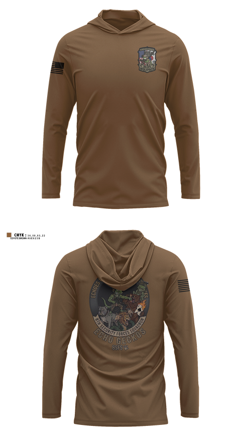 Long Sleeve Hooded Sun Shirt, 8th SFS, Air Force, Teamtime, Team time, sublimation, custom sports apparel, team uniforms, spirit wear, spiritwear, sports uniforms, custom shirts, team store, custom team store, fundraiser sports, apparel fundraiser