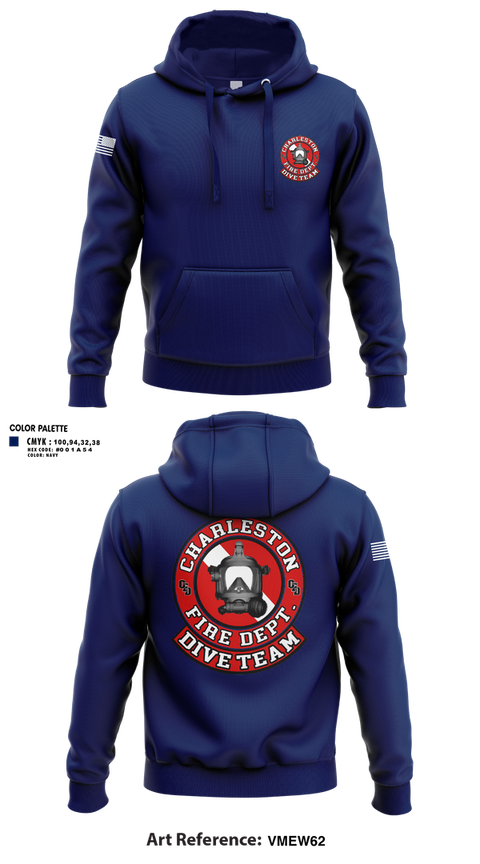 Hoodie, Charleston Fire Dept Dive Team, Fire Department, Teamtime, Team time, sublimation, custom sports apparel, team uniforms, spirit wear, spiritwear, sports uniforms, custom shirts, team store, custom team store, fundraiser sports, apparel fundraiser