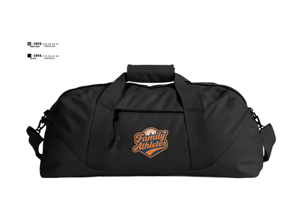 Duffle Bag, Family Of Athletes, , Teamtime, Team time, sublimation, custom sports apparel, team uniforms, spirit wear, spiritwear, sports uniforms, custom shirts, team store, custom team store, fundraiser sports, apparel fundraiser