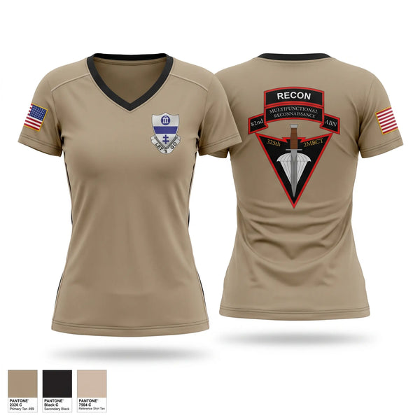 Womens Short Sleeve Vneck Shirt, MFRC, 2/82 MBCT, Army, Teamtime, Team time, sublimation, custom sports apparel, team uniforms, spirit wear, spiritwear, sports uniforms, custom shirts, team store, custom team store, fundraiser sports, apparel fundraiser