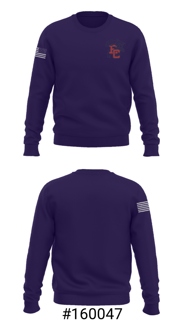 Crew Neck Sweatshirt, Edmonson County Wildcats, Men's Basketball, Teamtime, Team time, sublimation, custom sports apparel, team uniforms, spirit wear, spiritwear, sports uniforms, custom shirts, team store, custom team store, fundraiser sports, apparel fundraiser