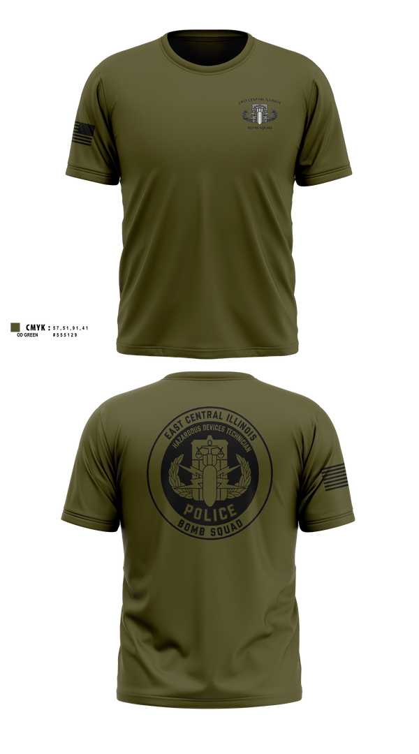 Old School Cotton Shirt, East Central Illinois Bomb Squad, Police, Teamtime, Team time, sublimation, custom sports apparel, team uniforms, spirit wear, spiritwear, sports uniforms, custom shirts, team store, custom team store, fundraiser sports, apparel fundraiser