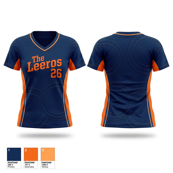 Womens Short Sleeve Vneck Shirt, The Leñeros 26, Baseball, Teamtime, Team time, sublimation, custom sports apparel, team uniforms, spirit wear, spiritwear, sports uniforms, custom shirts, team store, custom team store, fundraiser sports, apparel fundraiser