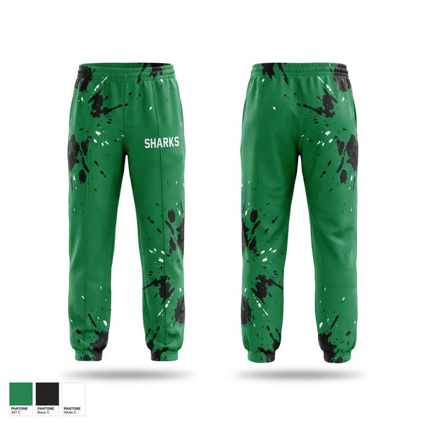 Sweatpants, Sharks, Men's Soccer, Teamtime, Team time, sublimation, custom sports apparel, team uniforms, spirit wear, spiritwear, sports uniforms, custom shirts, team store, custom team store, fundraiser sports, apparel fundraiser