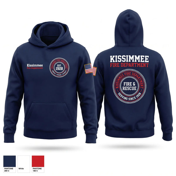 Hoodie, Kissimmee fire department, Fire Department, Teamtime, Team time, sublimation, custom sports apparel, team uniforms, spirit wear, spiritwear, sports uniforms, custom shirts, team store, custom team store, fundraiser sports, apparel fundraiser