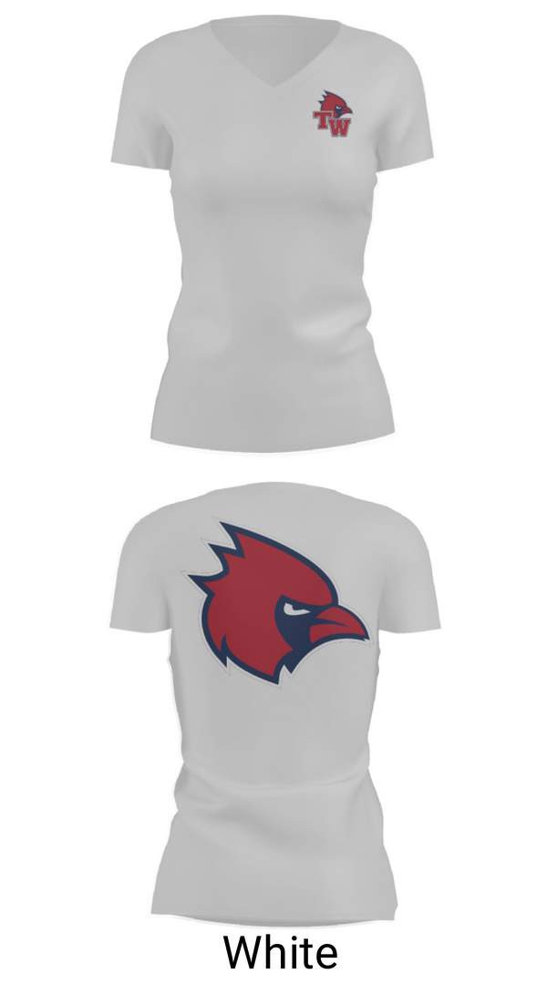 Women's Short Sleeve Vneck Shirt, Thomas Worthington High School Basketball, Women's Basketball, Teamtime, Team time, sublimation, custom sports apparel, team uniforms, spirit wear, spiritwear, sports uniforms, custom shirts, team store, custom team store, fundraiser sports, apparel fundraiser