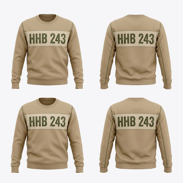 Crew Neck Sweatshirt, HHB 2-43, Army, Teamtime, Team time, sublimation, custom sports apparel, team uniforms, spirit wear, spiritwear, sports uniforms, custom shirts, team store, custom team store, fundraiser sports, apparel fundraiser