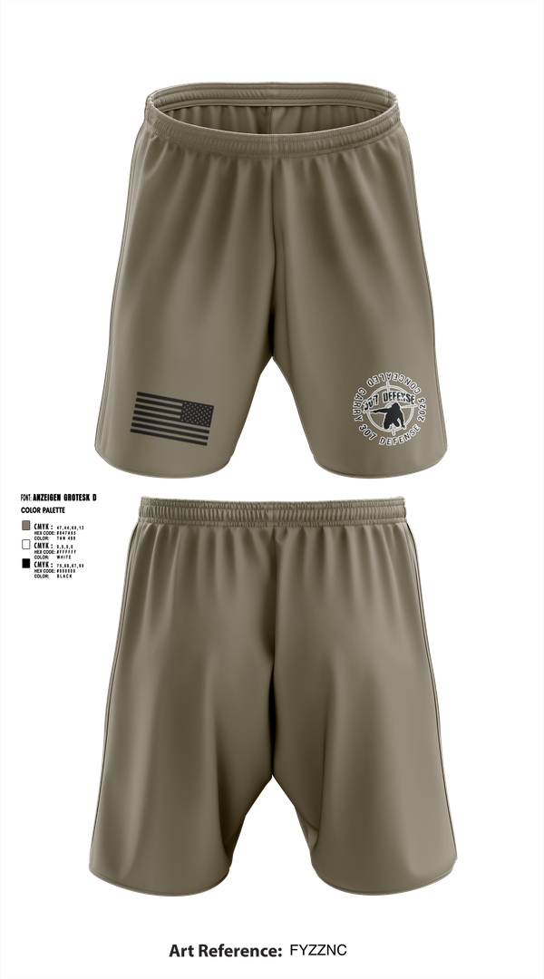 Athletic Shorts With Pockets, 308 Defense, , Teamtime, Team time, sublimation, custom sports apparel, team uniforms, spirit wear, spiritwear, sports uniforms, custom shirts, team store, custom team store, fundraiser sports, apparel fundraiser