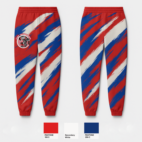 Sweatpants, Kake Thunderbirds Basketball, Men's Basketball, Teamtime, Team time, sublimation, custom sports apparel, team uniforms, spirit wear, spiritwear, sports uniforms, custom shirts, team store, custom team store, fundraiser sports, apparel fundraiser