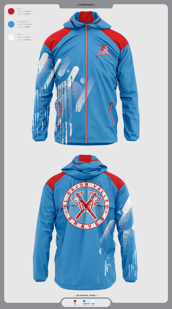 Windbreaker, El Cajon Valley High School Cheer, Cheer, Teamtime, Team time, sublimation, custom sports apparel, team uniforms, spirit wear, spiritwear, sports uniforms, custom shirts, team store, custom team store, fundraiser sports, apparel fundraiser