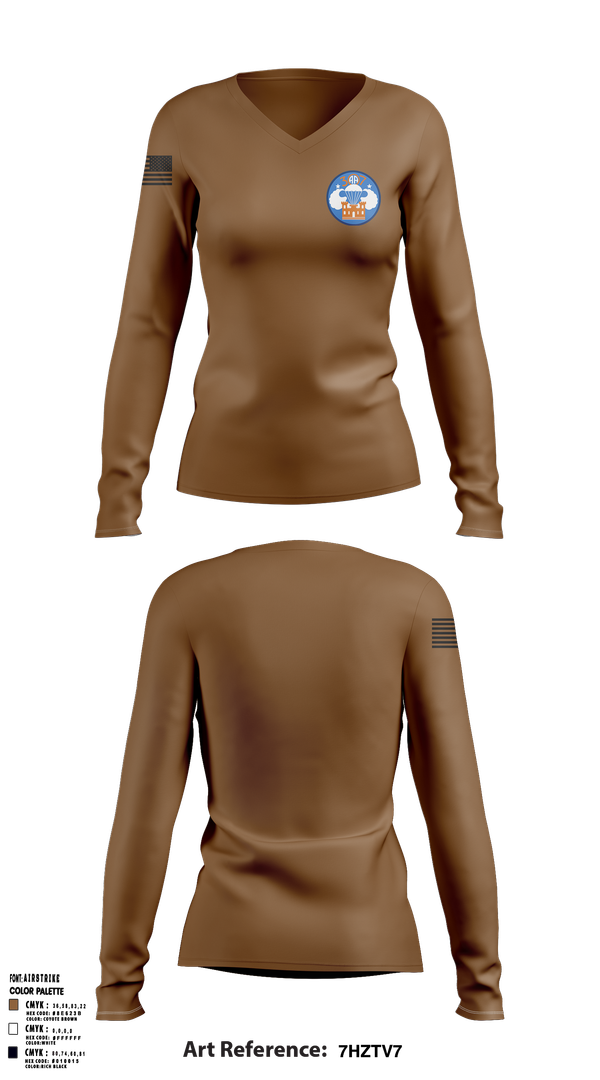 Womens Long Sleeve Vneck Shirt, Darkhorse, , Teamtime, Team time, sublimation, custom sports apparel, team uniforms, spirit wear, spiritwear, sports uniforms, custom shirts, team store, custom team store, fundraiser sports, apparel fundraiser