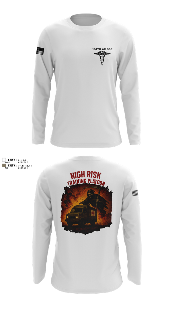 Long Sleeve Performance Shirt, 194th AR BDE HRT Medics, Army, Teamtime, Team time, sublimation, custom sports apparel, team uniforms, spirit wear, spiritwear, sports uniforms, custom shirts, team store, custom team store, fundraiser sports, apparel fundraiser