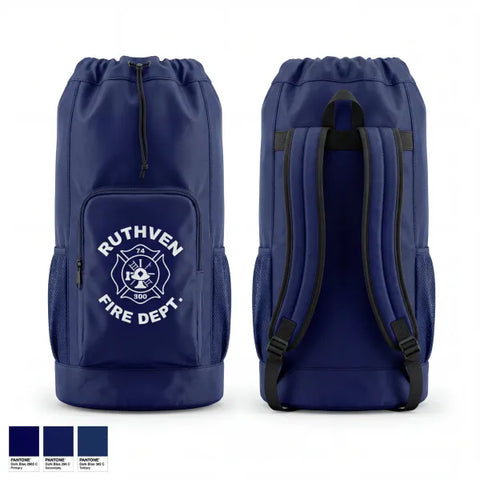 Gear Bag, Ruthven Fire Department, Fire Department, Teamtime, Team time, sublimation, custom sports apparel, team uniforms, spirit wear, spiritwear, sports uniforms, custom shirts, team store, custom team store, fundraiser sports, apparel fundraiser