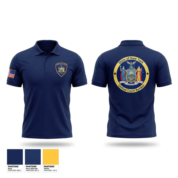 Short Sleeve Performance Polo, NYS Courts, Police, Teamtime, Team time, sublimation, custom sports apparel, team uniforms, spirit wear, spiritwear, sports uniforms, custom shirts, team store, custom team store, fundraiser sports, apparel fundraiser