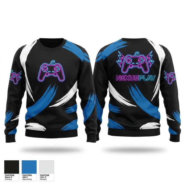 Crew Neck Sweatshirt, nexus, , Teamtime, Team time, sublimation, custom sports apparel, team uniforms, spirit wear, spiritwear, sports uniforms, custom shirts, team store, custom team store, fundraiser sports, apparel fundraiser