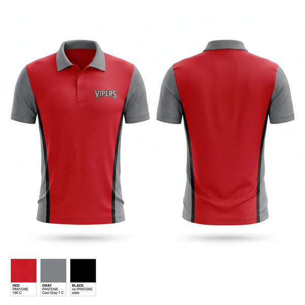 Short Sleeve Performance Polo, Vipers, Softball, Teamtime, Team time, sublimation, custom sports apparel, team uniforms, spirit wear, spiritwear, sports uniforms, custom shirts, team store, custom team store, fundraiser sports, apparel fundraiser