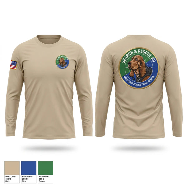 Long Sleeve Performance Shirt, Northeast Correctional Center K9, Police, Teamtime, Team time, sublimation, custom sports apparel, team uniforms, spirit wear, spiritwear, sports uniforms, custom shirts, team store, custom team store, fundraiser sports, apparel fundraiser