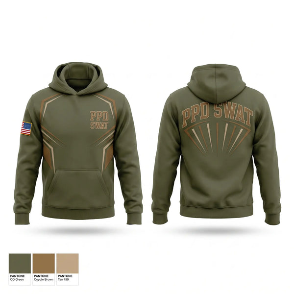 Hoodie, PPD SWAT, Police, Teamtime, Team time, sublimation, custom sports apparel, team uniforms, spirit wear, spiritwear, sports uniforms, custom shirts, team store, custom team store, fundraiser sports, apparel fundraiser