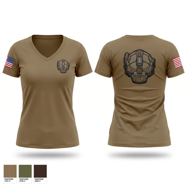 Womens Short Sleeve Vneck Shirt, Panthers, Army, Teamtime, Team time, sublimation, custom sports apparel, team uniforms, spirit wear, spiritwear, sports uniforms, custom shirts, team store, custom team store, fundraiser sports, apparel fundraiser