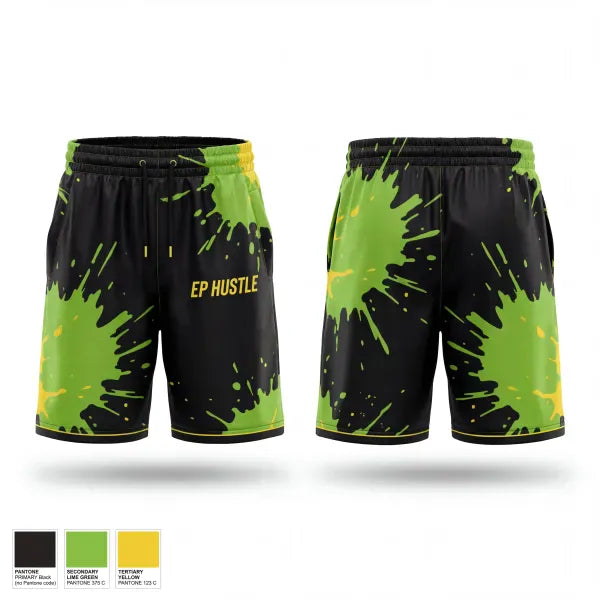 Mens Reversible Basketball Shorts, EP HUSTLE, Men's Basketball, Teamtime, Team time, sublimation, custom sports apparel, team uniforms, spirit wear, spiritwear, sports uniforms, custom shirts, team store, custom team store, fundraiser sports, apparel fundraiser