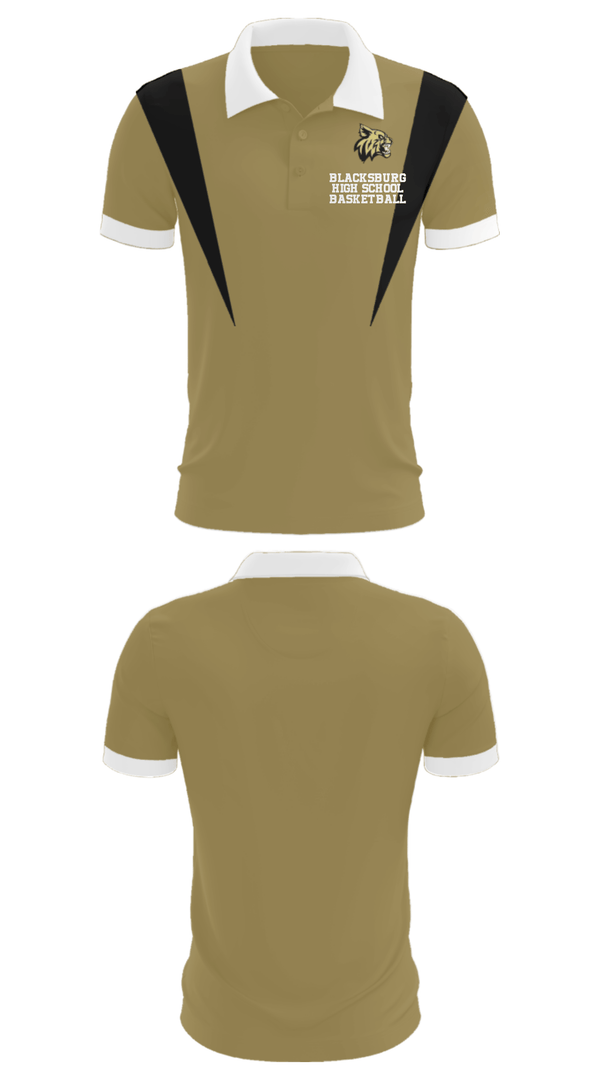 Short Sleeve Performance Polo, Blacksburg High School Basketball, Women's Basketball, Teamtime, Team time, sublimation, custom sports apparel, team uniforms, spirit wear, spiritwear, sports uniforms, custom shirts, team store, custom team store, fundraiser sports, apparel fundraiser