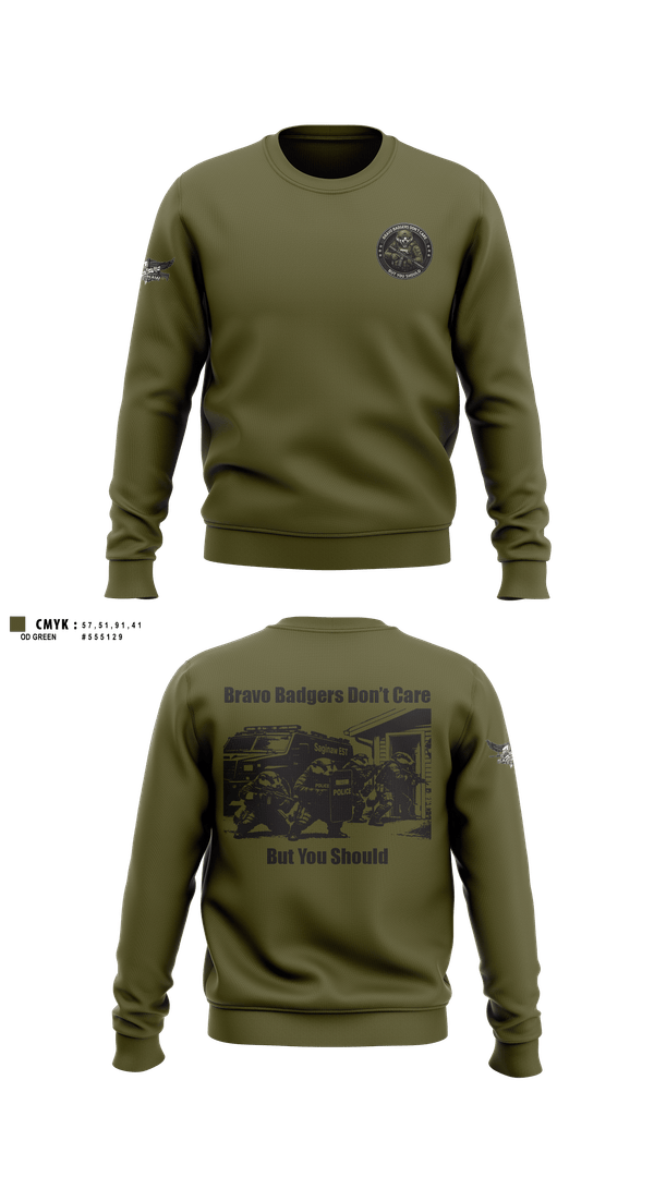 Crew Neck Sweatshirt, Saginaw Police Emergency Services Team, Police, Teamtime, Team time, sublimation, custom sports apparel, team uniforms, spirit wear, spiritwear, sports uniforms, custom shirts, team store, custom team store, fundraiser sports, apparel fundraiser