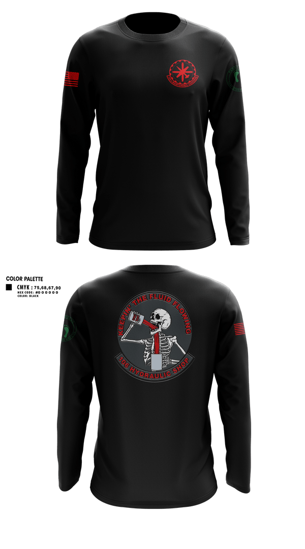 Long Sleeve Performance Shirt, 106 Fuels Shop, Air Force, Teamtime, Team time, sublimation, custom sports apparel, team uniforms, spirit wear, spiritwear, sports uniforms, custom shirts, team store, custom team store, fundraiser sports, apparel fundraiser