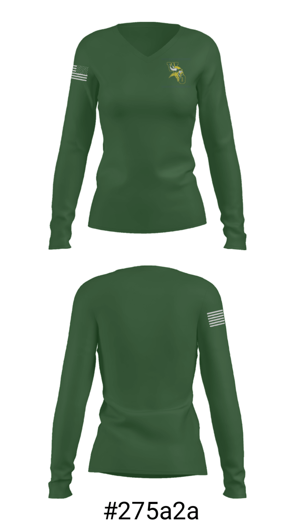 Women's Long Sleeve Vneck Shirt, White Oak High School Wrestling, Wrestling, Teamtime, Team time, sublimation, custom sports apparel, team uniforms, spirit wear, spiritwear, sports uniforms, custom shirts, team store, custom team store, fundraiser sports, apparel fundraiser