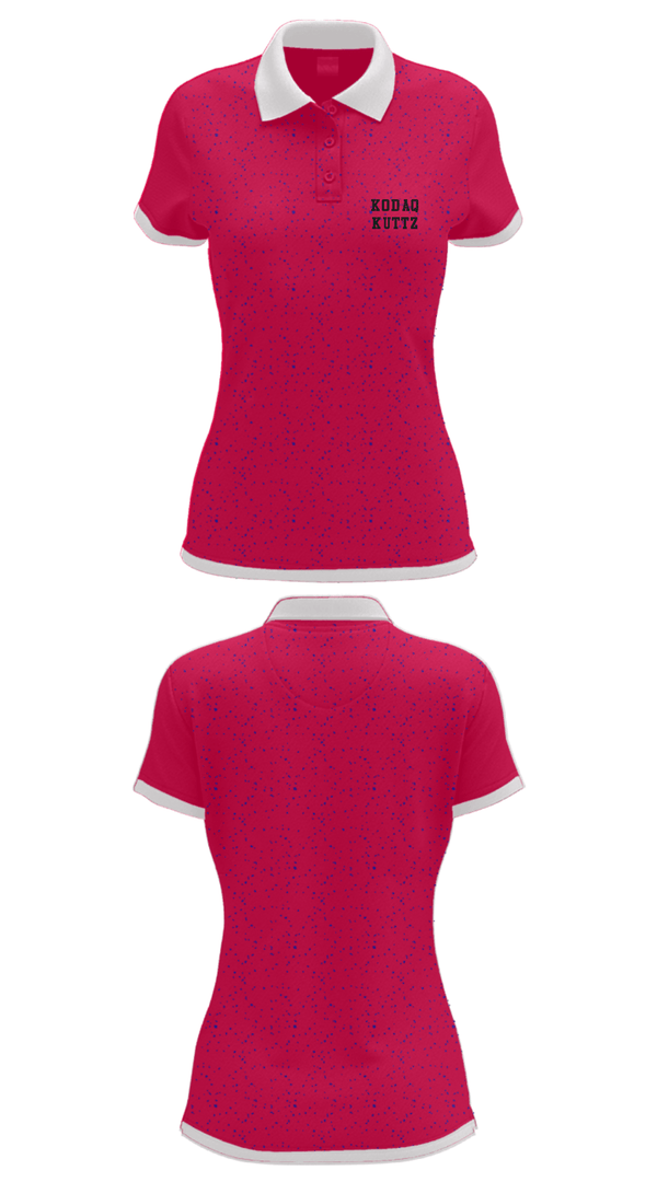 Women's Short Sleeve Performance Polo, Kodaq Kuttz, , Teamtime, Team time, sublimation, custom sports apparel, team uniforms, spirit wear, spiritwear, sports uniforms, custom shirts, team store, custom team store, fundraiser sports, apparel fundraiser