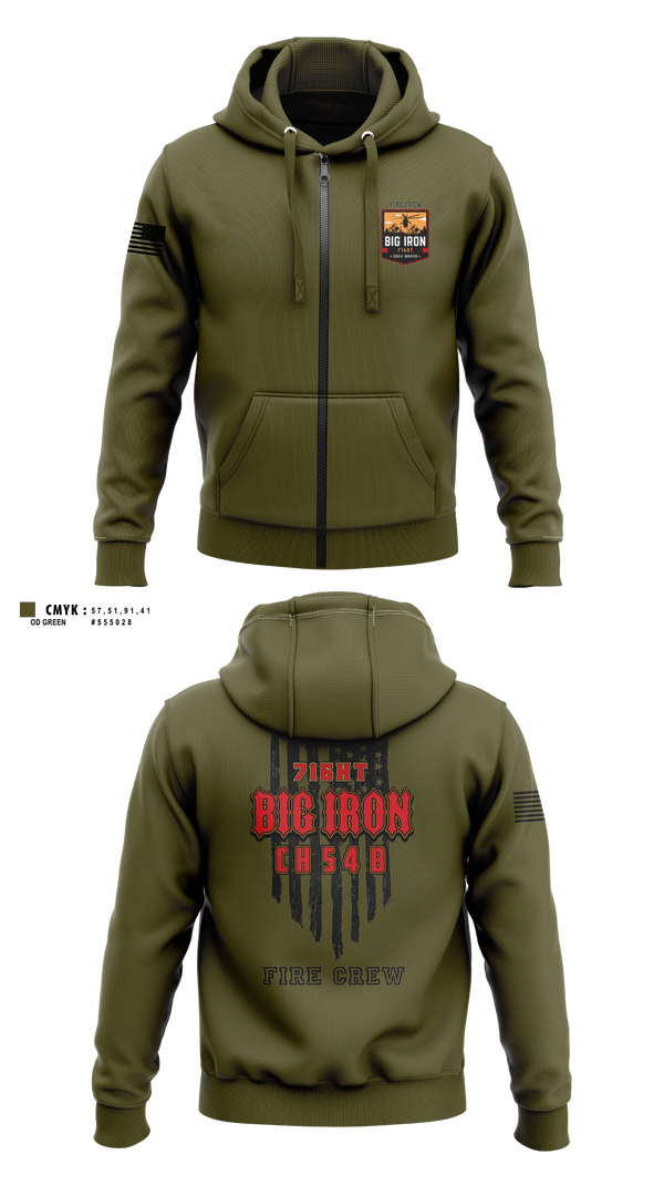 Zip Hoodie, Big Iron, Fire Department, Teamtime, Team time, sublimation, custom sports apparel, team uniforms, spirit wear, spiritwear, sports uniforms, custom shirts, team store, custom team store, fundraiser sports, apparel fundraiser