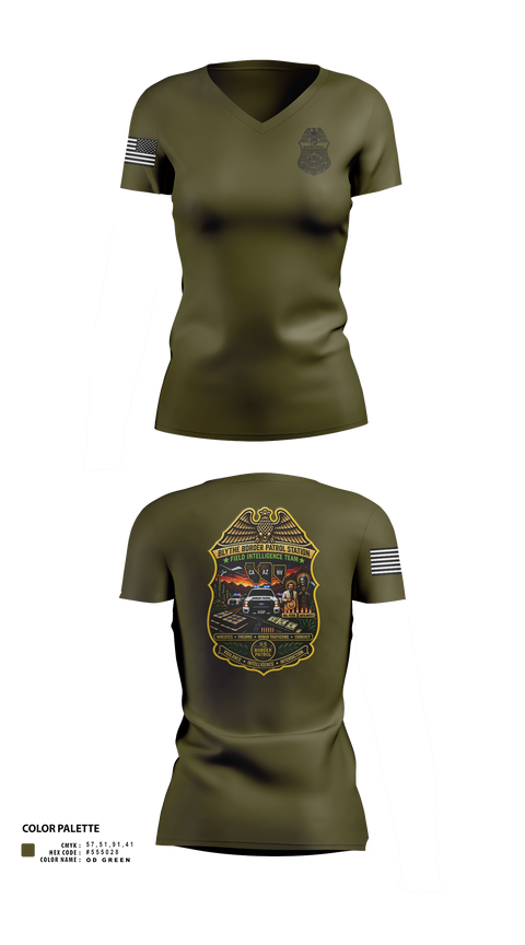 Womens Short Sleeve Vneck Shirt, Field intelligence team, Police, Teamtime, Team time, sublimation, custom sports apparel, team uniforms, spirit wear, spiritwear, sports uniforms, custom shirts, team store, custom team store, fundraiser sports, apparel fundraiser