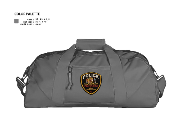 Duffle Bag, MTA, Police, Teamtime, Team time, sublimation, custom sports apparel, team uniforms, spirit wear, spiritwear, sports uniforms, custom shirts, team store, custom team store, fundraiser sports, apparel fundraiser
