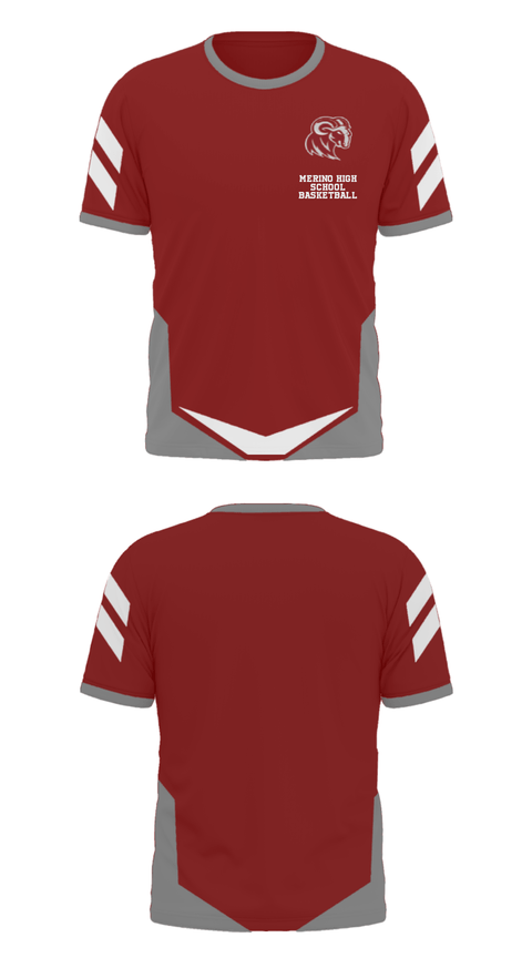 Short Sleeve Performance Polo, Merino High School Basketball, Men's Basketball, Teamtime, Team time, sublimation, custom sports apparel, team uniforms, spirit wear, spiritwear, sports uniforms, custom shirts, team store, custom team store, fundraiser sports, apparel fundraiser