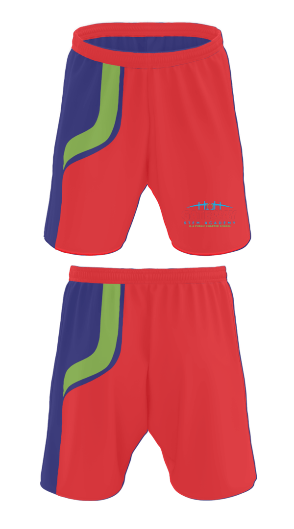 Athletic Shorts With Pockets, Gateway Stem Academy Charter School, Spirit Store, Teamtime, Team time, sublimation, custom sports apparel, team uniforms, spirit wear, spiritwear, sports uniforms, custom shirts, team store, custom team store, fundraiser sports, apparel fundraiser
