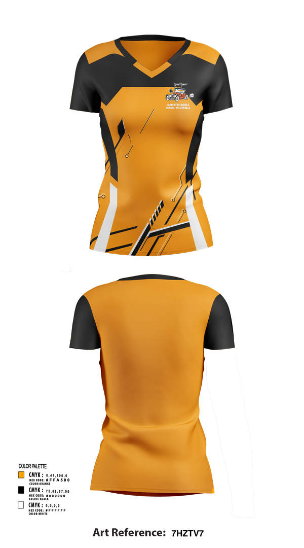 Womens Short Sleeve Vneck Shirt, Lafayette Middle School Volleyball, Women's Volleyball, Teamtime, Team time, sublimation, custom sports apparel, team uniforms, spirit wear, spiritwear, sports uniforms, custom shirts, team store, custom team store, fundraiser sports, apparel fundraiser