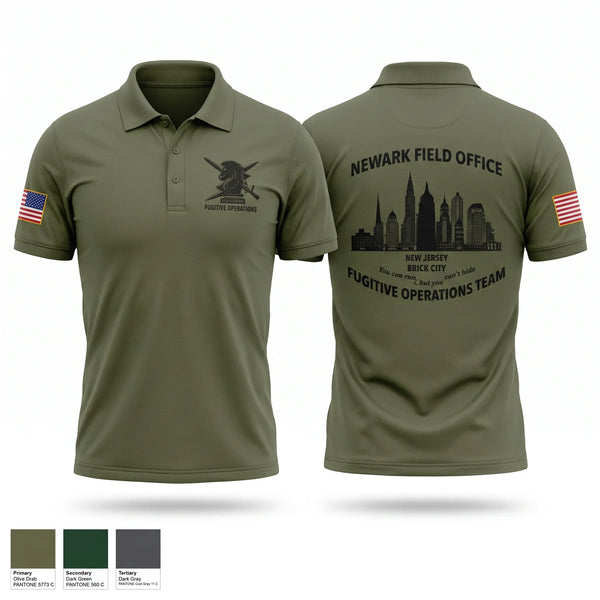 Short Sleeve Performance Polo, FUGITIVE OPERATIONS TEAM, Police, Teamtime, Team time, sublimation, custom sports apparel, team uniforms, spirit wear, spiritwear, sports uniforms, custom shirts, team store, custom team store, fundraiser sports, apparel fundraiser