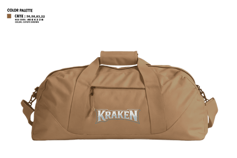 Duffle Bag, 55th ComCam Kraken, Army, Teamtime, Team time, sublimation, custom sports apparel, team uniforms, spirit wear, spiritwear, sports uniforms, custom shirts, team store, custom team store, fundraiser sports, apparel fundraiser