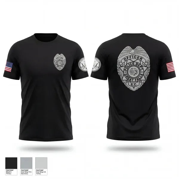 Short Sleeve Performance Shirt, Great Falls Police Department, Police, Teamtime, Team time, sublimation, custom sports apparel, team uniforms, spirit wear, spiritwear, sports uniforms, custom shirts, team store, custom team store, fundraiser sports, apparel fundraiser