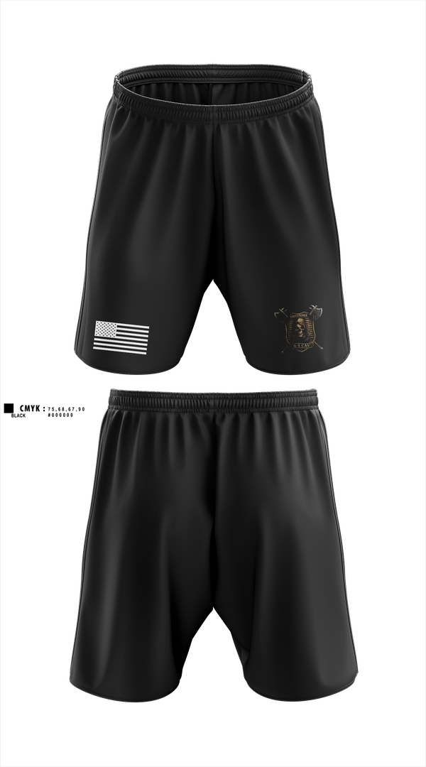 Athletic Shorts With Pockets, E Trp, 6-1 CAV, Army, Teamtime, Team time, sublimation, custom sports apparel, team uniforms, spirit wear, spiritwear, sports uniforms, custom shirts, team store, custom team store, fundraiser sports, apparel fundraiser