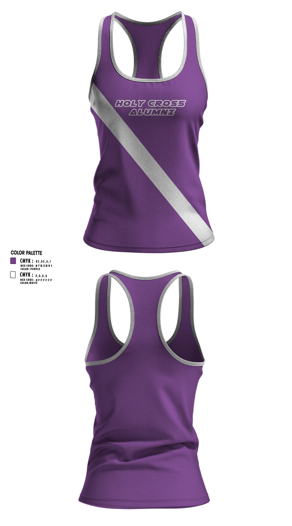 Womens Track Singlet, Holy Cross Alumni, Track & Field, Teamtime, Team time, sublimation, custom sports apparel, team uniforms, spirit wear, spiritwear, sports uniforms, custom shirts, team store, custom team store, fundraiser sports, apparel fundraiser